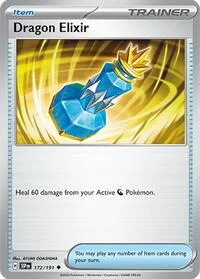 Dragon Elixir | 172/191 | Reverse Holofoil | SV08: Surging Sparks
