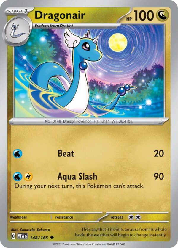 Dragonair 148/165 Reverse Holofoil SV: Scarlet & Violet 151