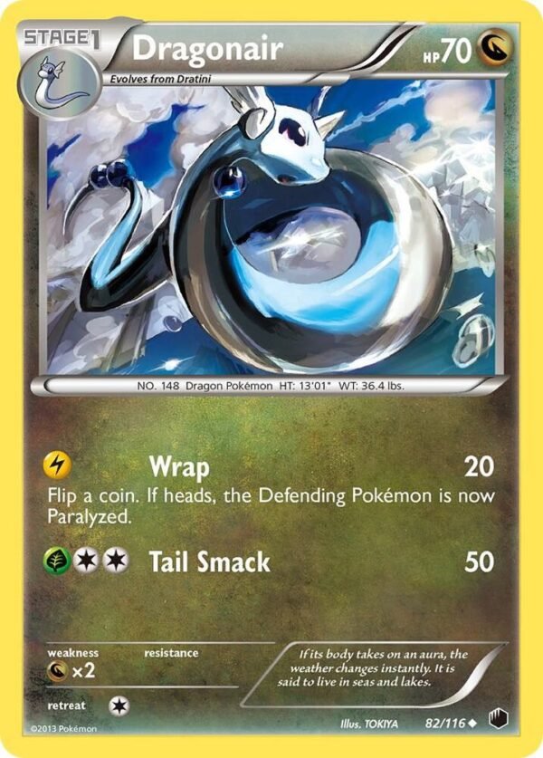 Dragonair 82/116 Reverse Holofoil Plasma Freeze Dragonair 82/116 Reverse Holofoil Plasma Freeze