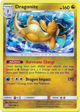 Dragonite 151/236 (Cracked Ice Holo) Holofoil Deck Exclusives