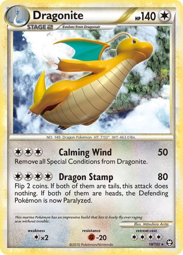 Dragonite 18/102 Reverse Holofoil Triumphant Dragonite 18/102 Reverse Holofoil Triumphant