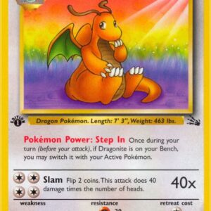Dragonite (19) 19/62 1st Edition Fossil