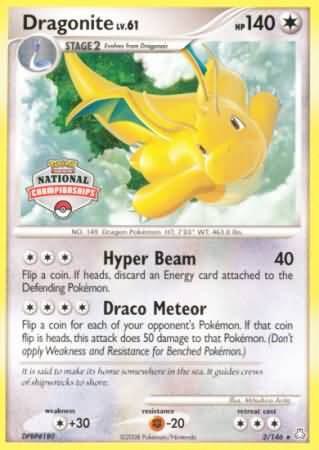 Dragonite 2/146 (National Championships) 002/146 Normal League & Championship Cards Dragonite 2/146 (National Championships) 002/146 Normal League & Championship Cards