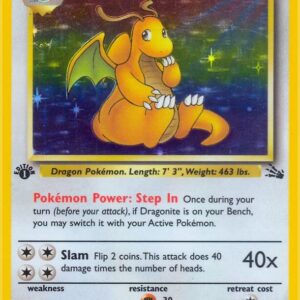 Dragonite (4) 04/62 Unlimited Holofoil Fossil