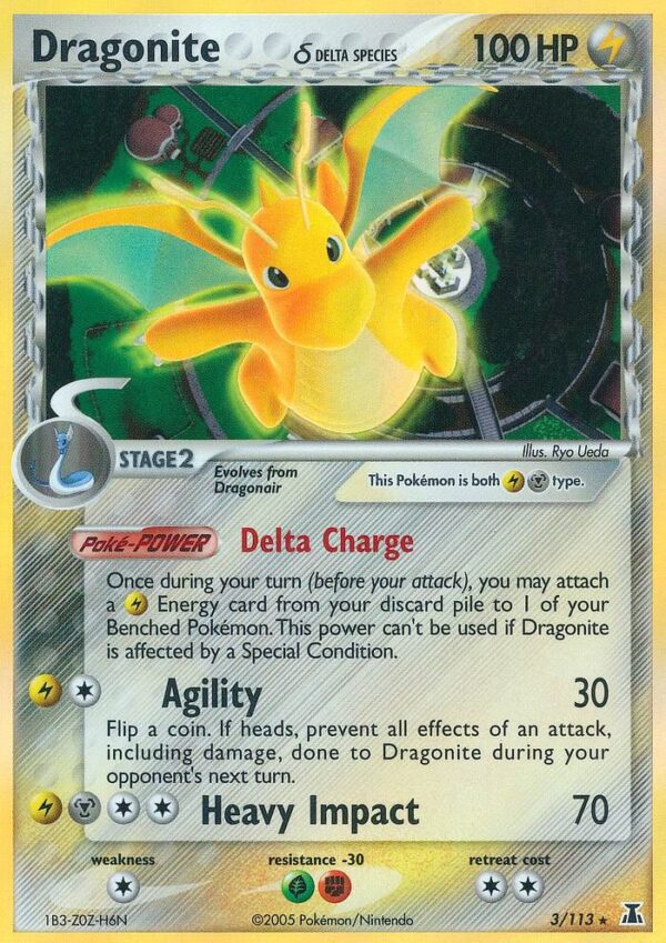 Dragonite (Delta Species) 3/113 Reverse Holofoil Delta Species Dragonite (Delta Species) 3/113 Reverse Holofoil Delta Species