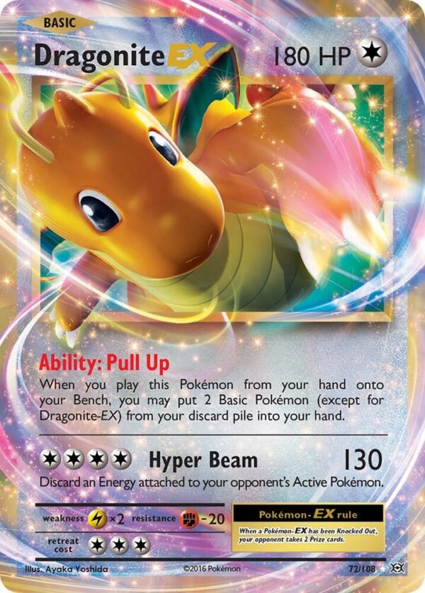 Dragonite EX 72/108 Holofoil XY – Evolutions
