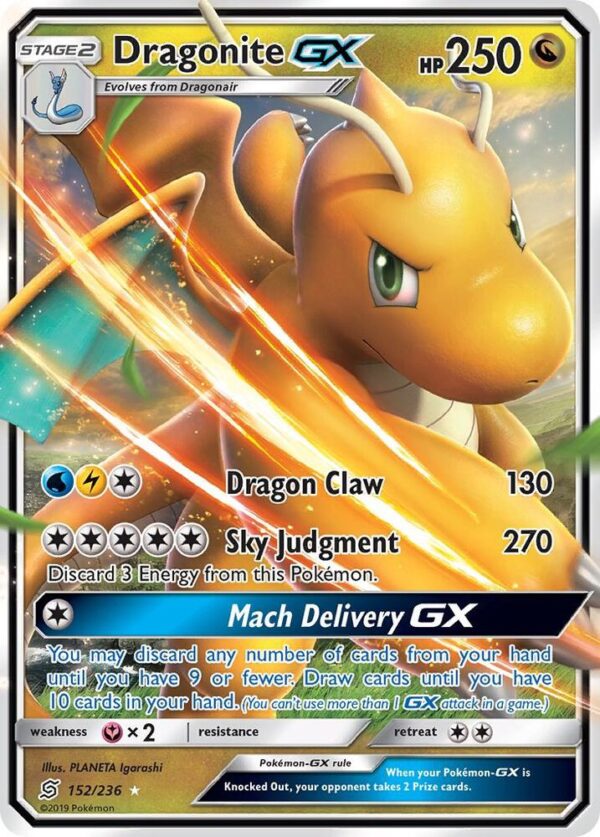 Dragonite GX 152/236 Holofoil SM – Unified Minds Dragonite GX 152/236 Holofoil SM – Unified Minds
