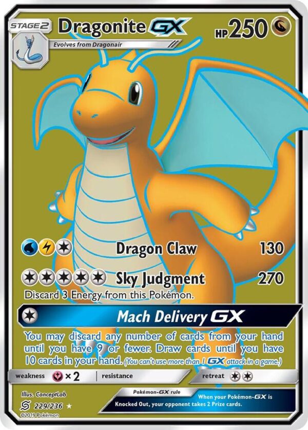 Dragonite GX (Full Art) 229/236 Holofoil SM – Unified Minds