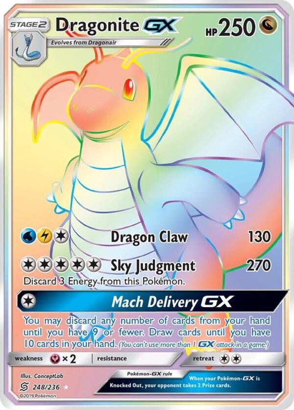 Dragonite GX (Secret) 248/236 Holofoil SM – Unified Minds Dragonite GX (Secret) 248/236 Holofoil SM – Unified Minds