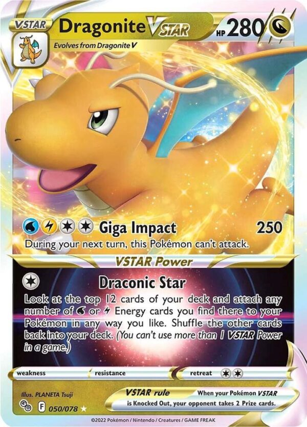 Dragonite VSTAR 050/078 Holofoil Pokemon GO Dragonite VSTAR 050/078 Holofoil Pokemon GO