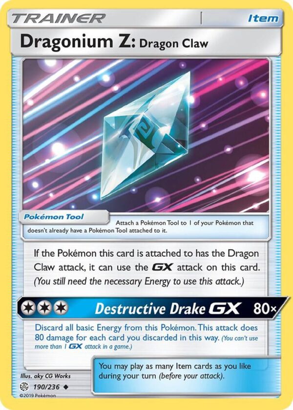 Dragonium Z: Dragon Claw 190/236 Normal SM – Cosmic Eclipse Dragonium Z: Dragon Claw 190/236 Normal SM – Cosmic Eclipse