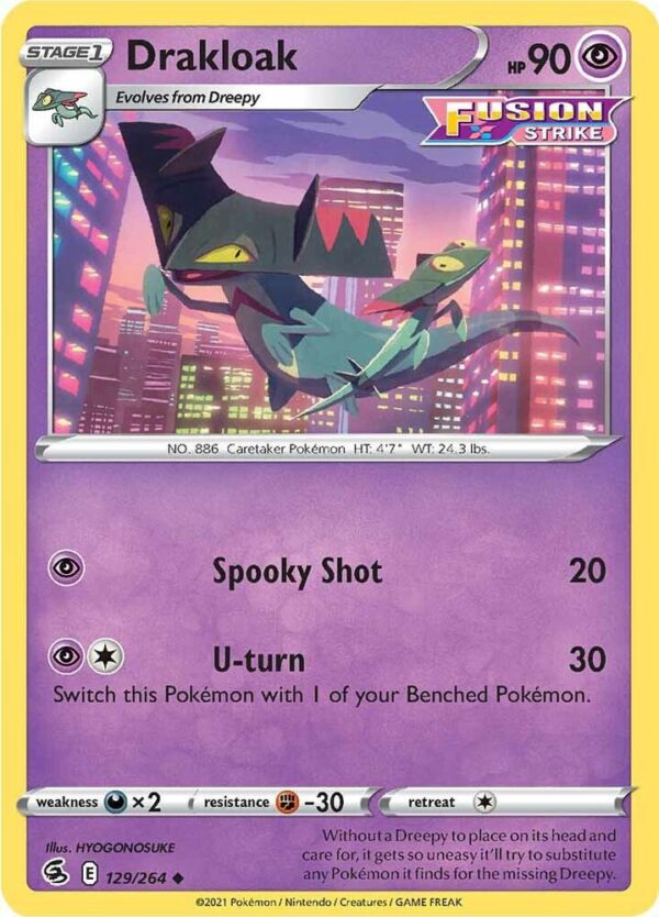 Drakloak 129/264 Normal SWSH08: Fusion Strike