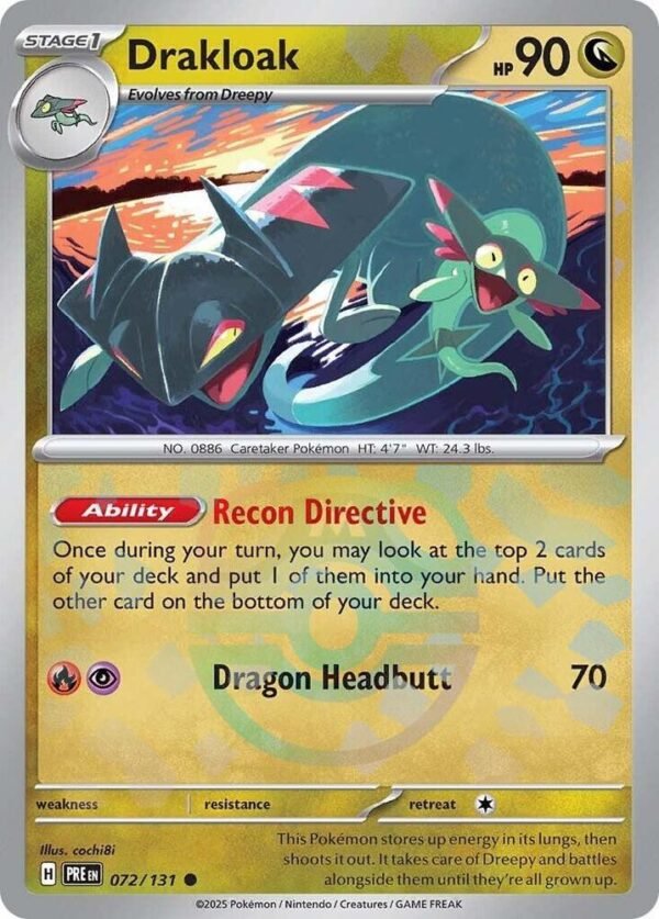 Drakloak (Master Ball Pattern) 072/131 Holofoil SV: Prismatic Evolutions