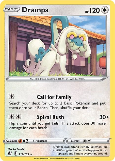 Drampa 119/163 Normal SWSH05: Battle Styles