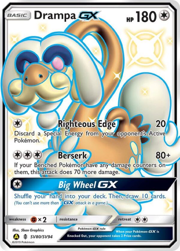 Drampa GX SV80/SV94 Holofoil Hidden Fates: Shiny Vault