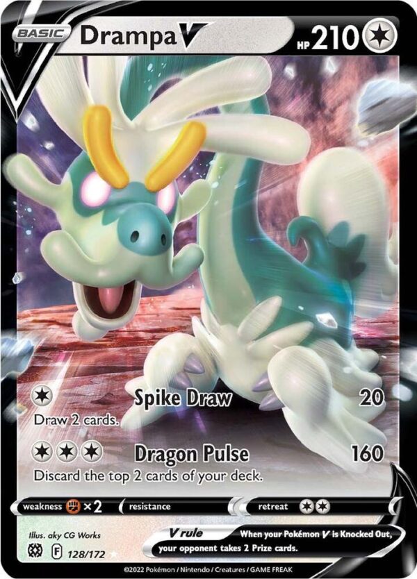 Drampa V 128/172 Holofoil SWSH09: Brilliant Stars Drampa V 128/172 Holofoil SWSH09: Brilliant Stars