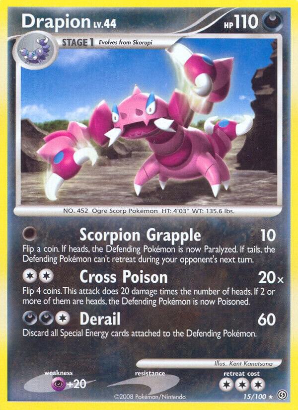 Drapion 15/100 Reverse Holofoil Stormfront