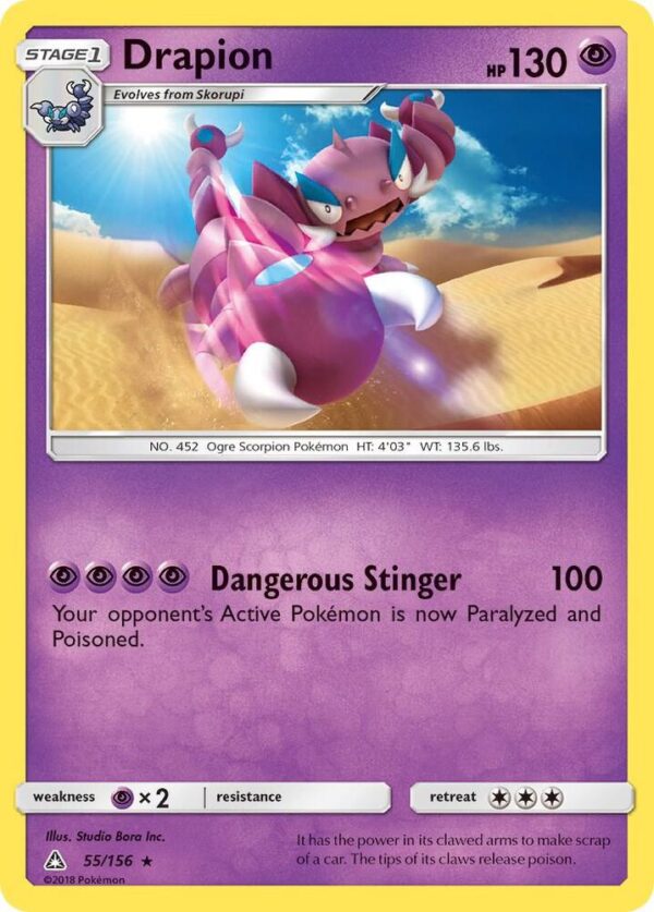Drapion 55/156 Reverse Holofoil SM – Ultra Prism