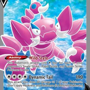 Drapion V (Full Art) 182/196 Holofoil SWSH11: Lost Origin Drapion V (Full Art) 182/196 Holofoil SWSH11: Lost Origin