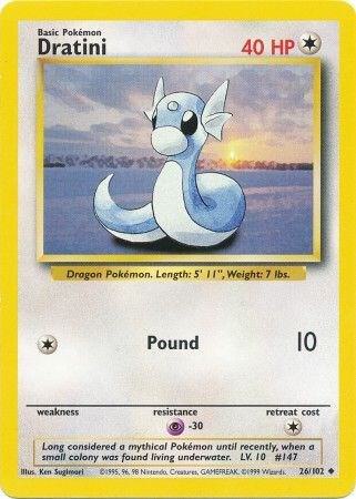 Dratini 026/102 Normal Base Set Dratini 026/102 Normal Base Set