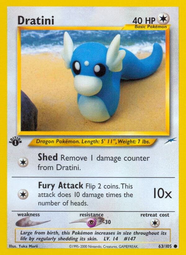 Dratini 063/105 1st Edition Neo Destiny