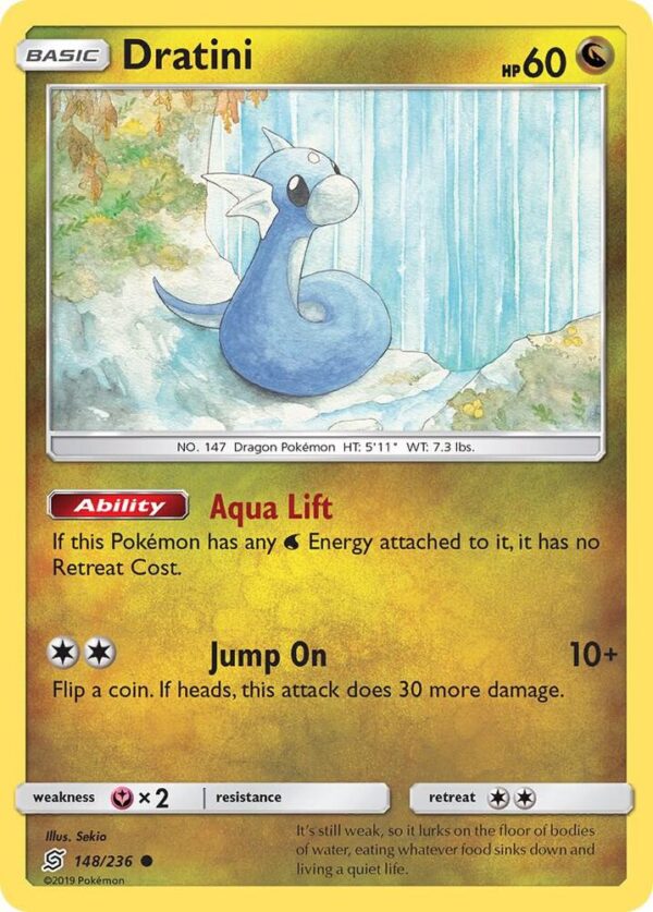 Dratini (148) 148/236 Reverse Holofoil SM – Unified Minds