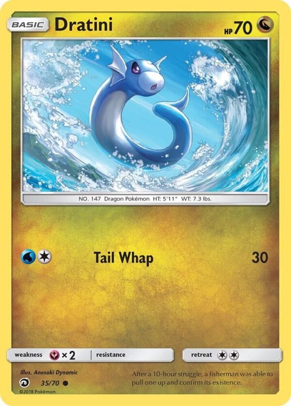 Dratini (35) 35/70 Reverse Holofoil Dragon Majesty Dratini (35) 35/70 Reverse Holofoil Dragon Majesty