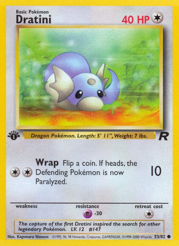 Dratini 53/82 1st Edition Team Rocket Dratini 53/82 1st Edition Team Rocket