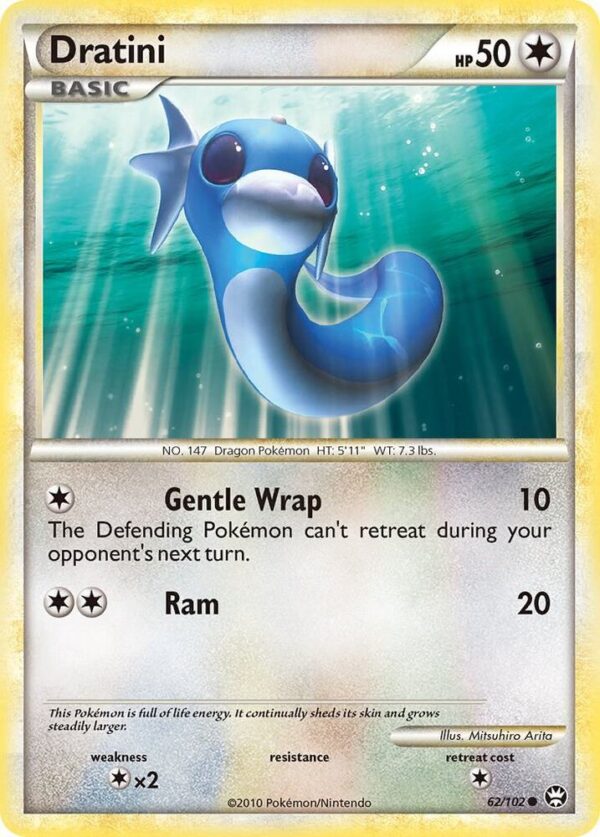 Dratini 62/102 Reverse Holofoil Triumphant
