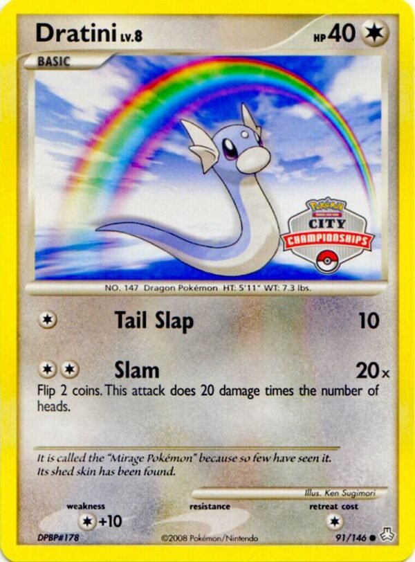 Dratini 91/146 (City Championships) 091/146 Normal League & Championship Cards Dratini 91/146 (City Championships) 091/146 Normal League & Championship Cards