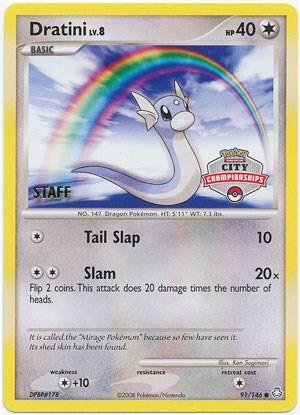 Dratini 91/146 (City Championships) [Staff] 091/146 Normal League & Championship Cards