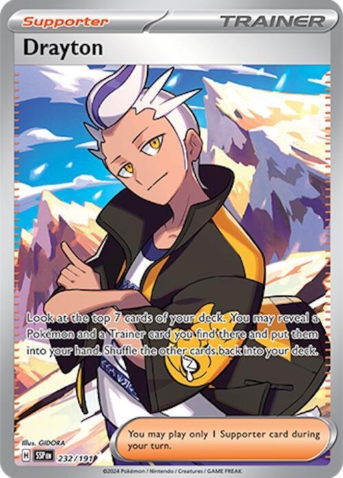Drayton 232/191 Holofoil SV08: Surging Sparks Drayton 232/191 Holofoil SV08: Surging Sparks