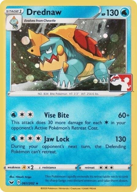 Drednaw 061/202 (League Promo) Holofoil League & Championship Cards Drednaw 061/202 (League Promo) Holofoil League & Championship Cards