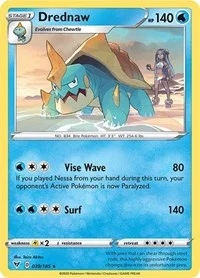 Drednaw | 39/185 (Cracked Ice Holo) | 039/185 | Holofoil | Deck Exclusives