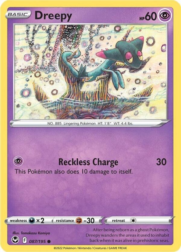 Dreepy 087/195 Reverse Holofoil SWSH12: Silver Tempest