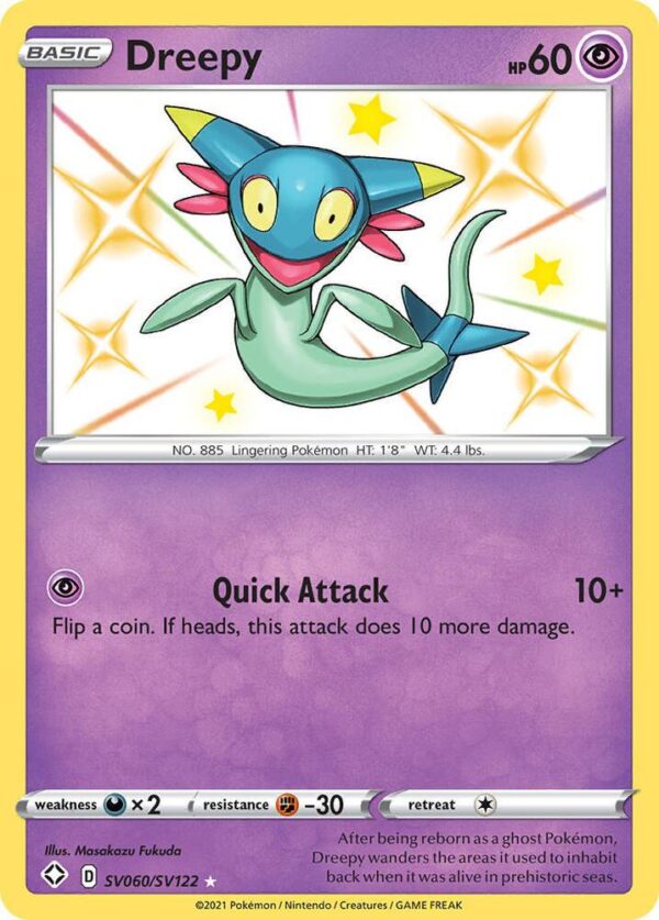 Dreepy SV060/SV122 Holofoil Shining Fates: Shiny Vault