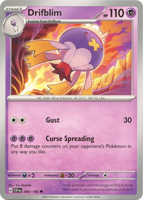 Drifblim 090/198 Normal SV01: Scarlet & Violet Base Set Drifblim 090/198 Normal SV01: Scarlet & Violet Base Set