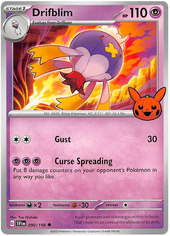 Drifblim 090/198 Normal Trick or Trade BOOster Bundle 2023