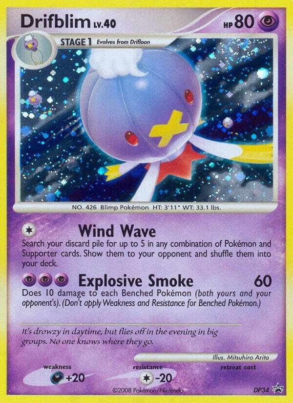Drifblim DP34 Holofoil Diamond and Pearl Promos