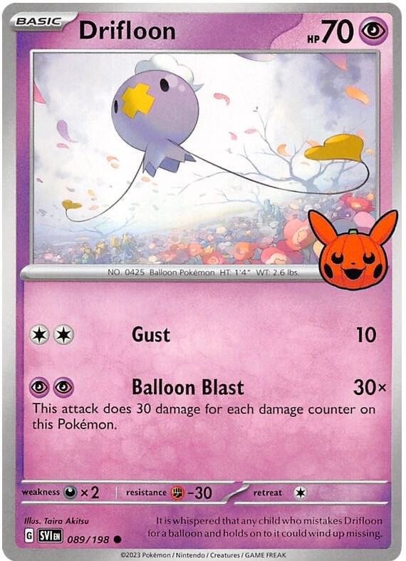 Drifloon 089/198 Normal Trick or Trade BOOster Bundle 2023