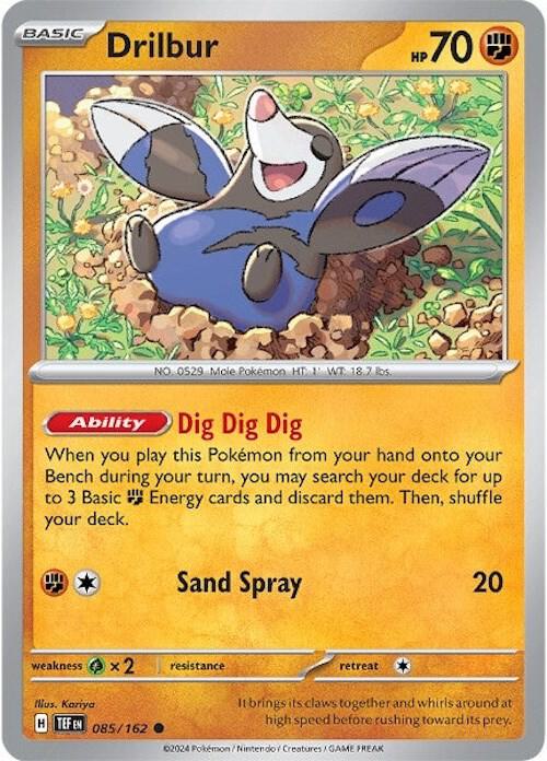 Drilbur 085/162 Reverse Holofoil SV05: Temporal Forces