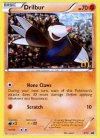 Drilbur | 8/12 | 008/012 | Holofoil | McDonald's Promos 2012