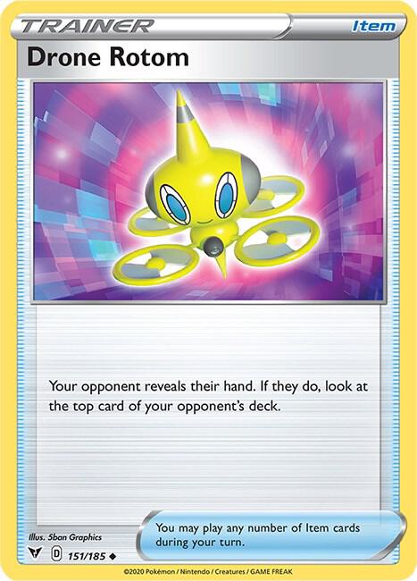 Drone Rotom 151/185 Normal SWSH04: Vivid Voltage