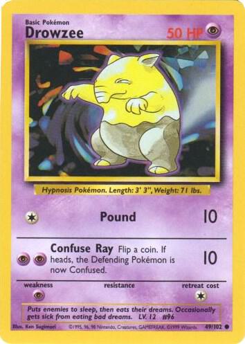 Drowzee 049/102 Normal Base Set