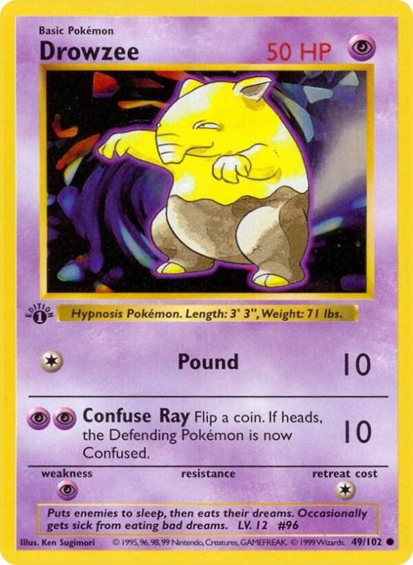Drowzee 049/102 Unlimited Base Set (Shadowless) Drowzee 049/102 Unlimited Base Set (Shadowless)
