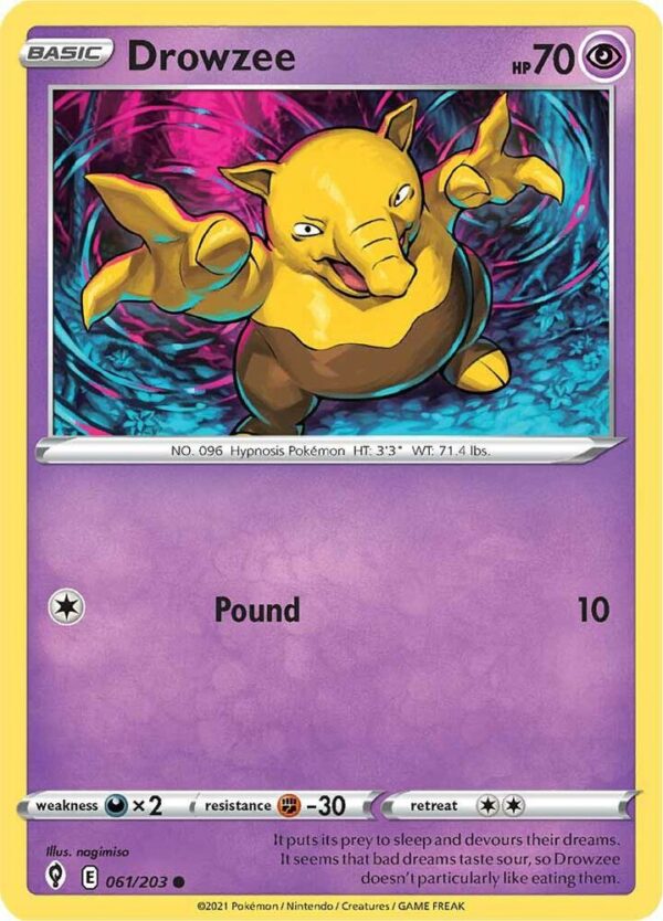Drowzee 061/203 Normal SWSH07: Evolving Skies