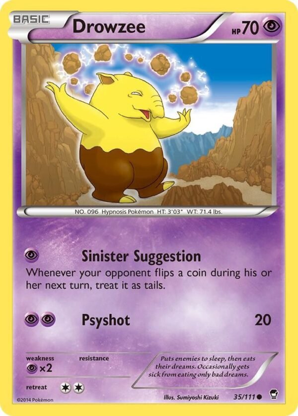 Drowzee 35/111 Normal XY – Furious Fists