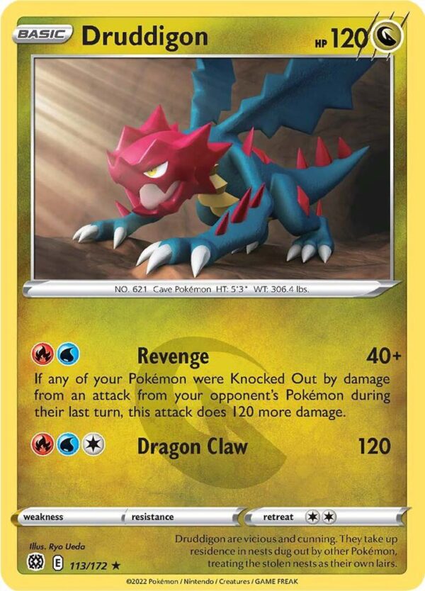 Druddigon 113/172 Normal SWSH09: Brilliant Stars