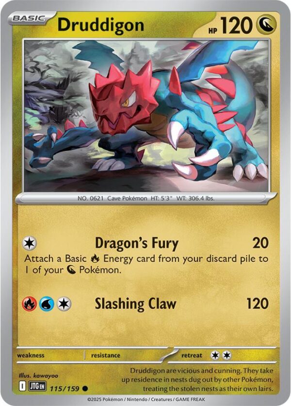 Druddigon 115/159 Reverse Holofoil SV09: Journey Together