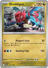 Druddigon | 115/159 | Reverse Holofoil | SV09: Journey Together Druddigon | 115/159 | Reverse Holofoil | SV09: Journey Together